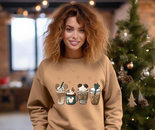 Mickey Mouse Coffee Collage DTF Transfer 05740