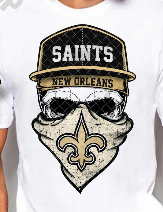 New Orleans Saints Skull Bandana 03528