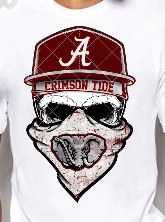 Alabama Crimson Tide Skull Bandana 03523
