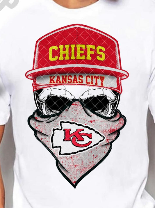 Kansas City Chiefs Skull Bandana 03527
