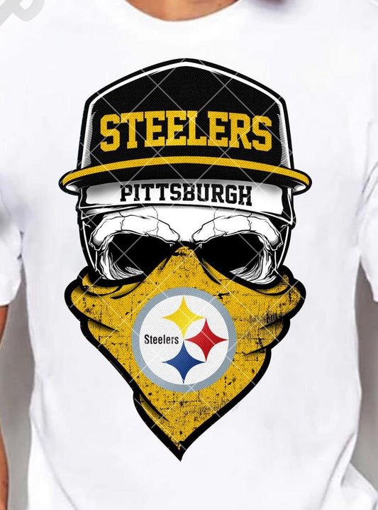Pittsburgh Steelers Skull Bandana 03535