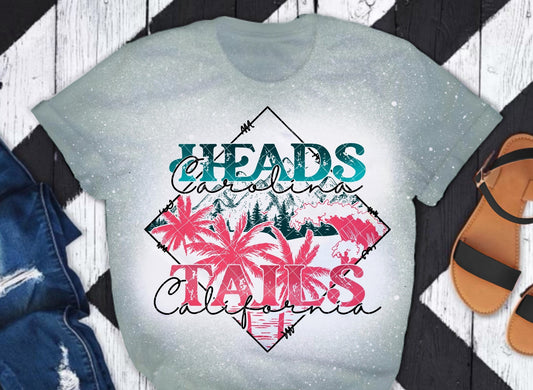 Head Carolina Tails California DTF Transfer 05723