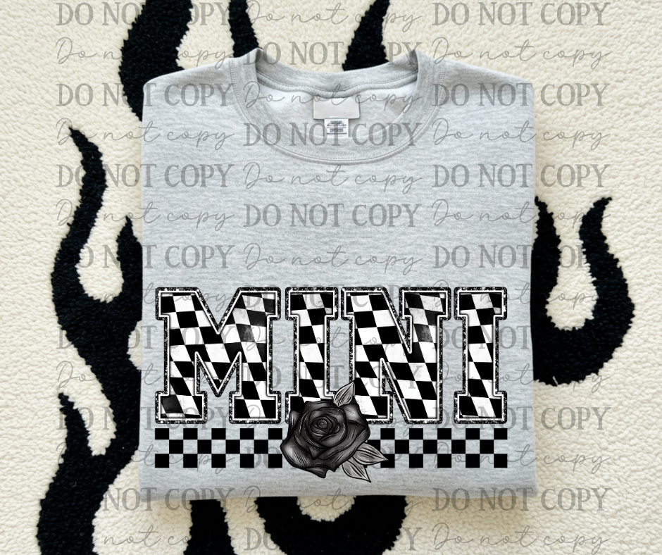 Checkered Rose Name Titles (Choose Yours) 07008