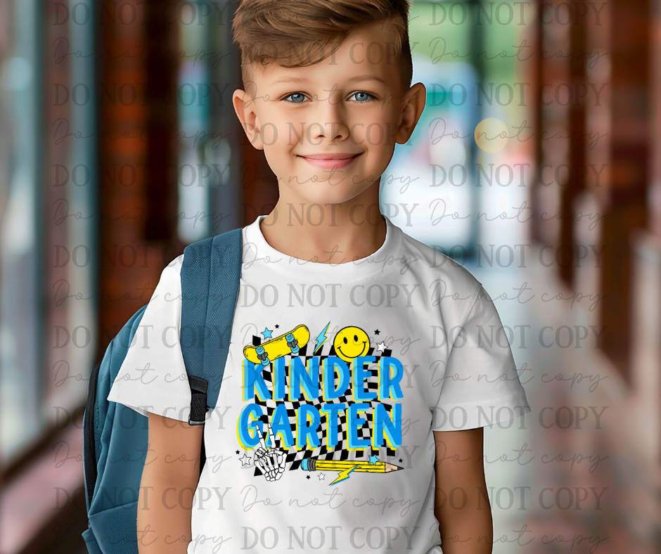 Blue Pencil Checkered Grade Levels (Choose Yours) 01640