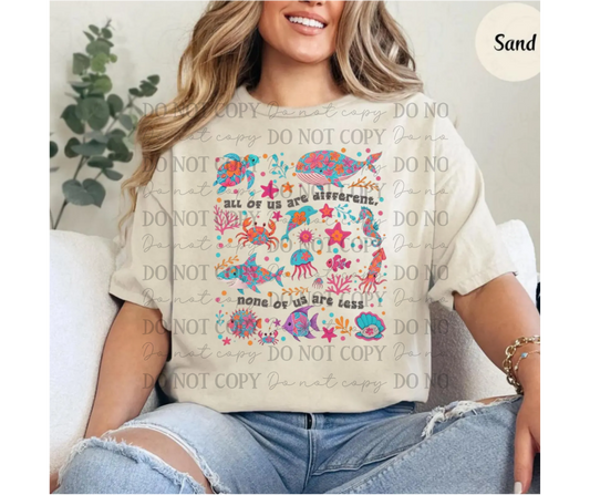 All of Us Are Different None of Us Are Less Ocean Theme 07277