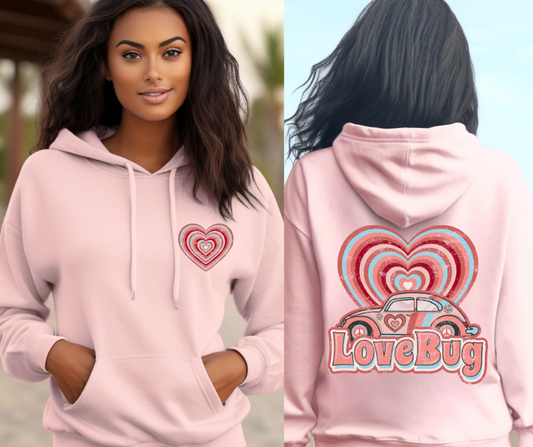 Love Bug with Matching Pocket DTF Transfer 05532