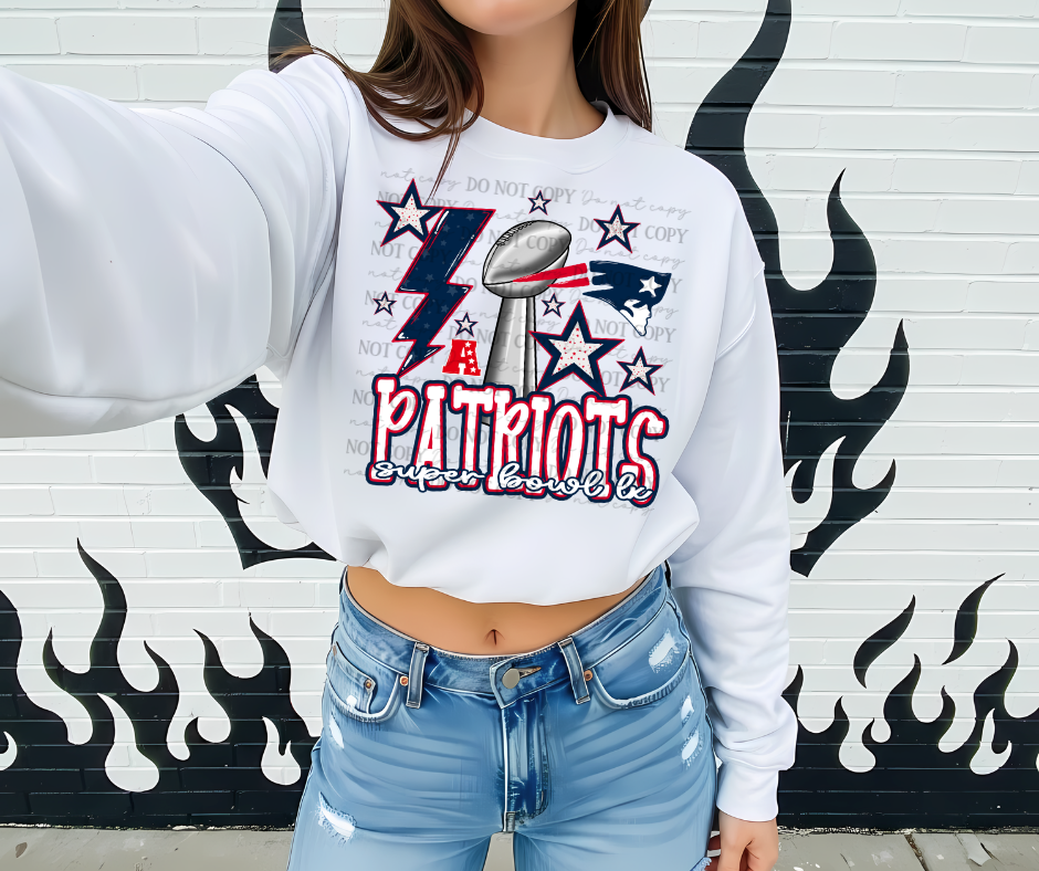 Girly Patriots Super Bowl LX 07872