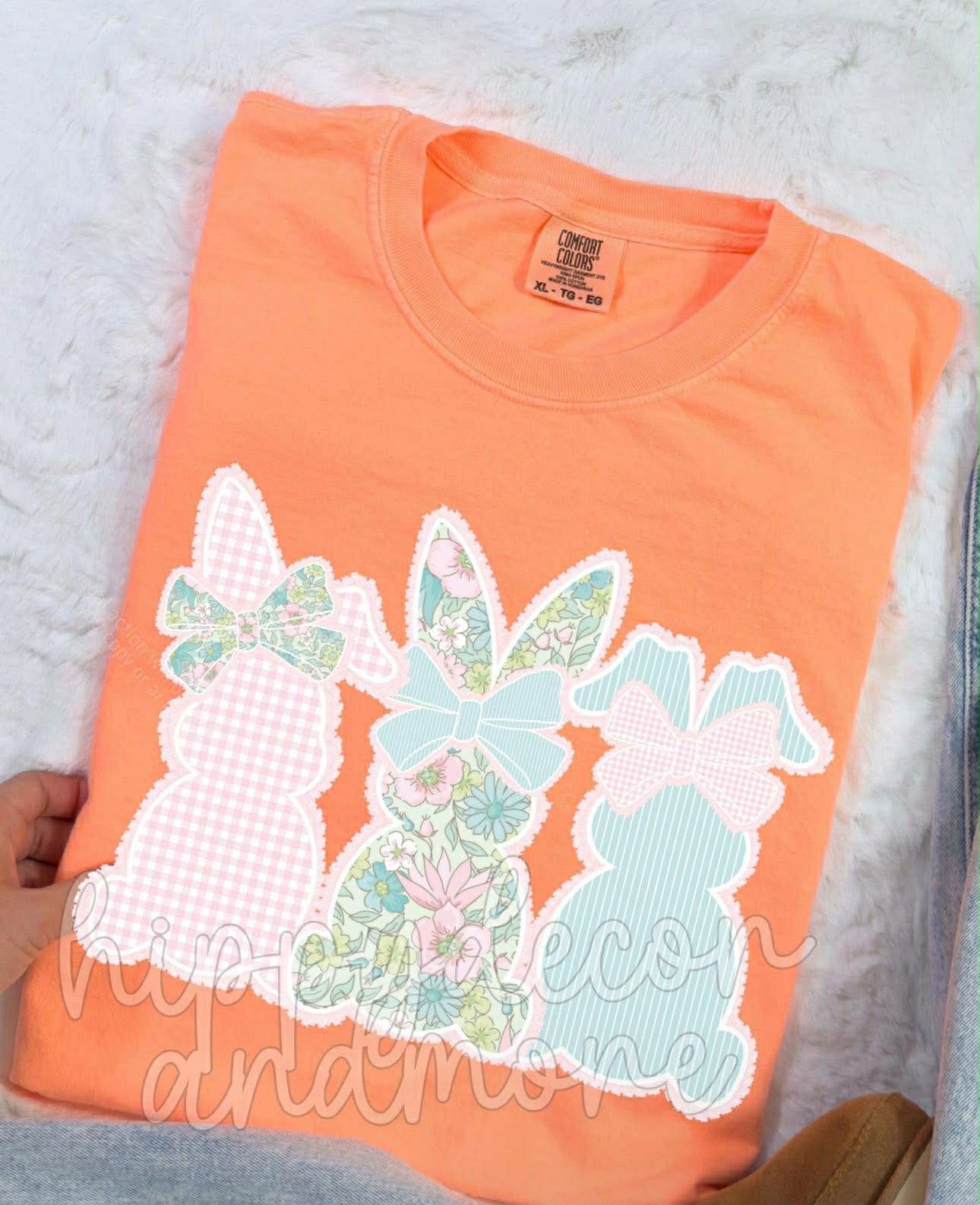 Pastel Triple Bunny 07428
