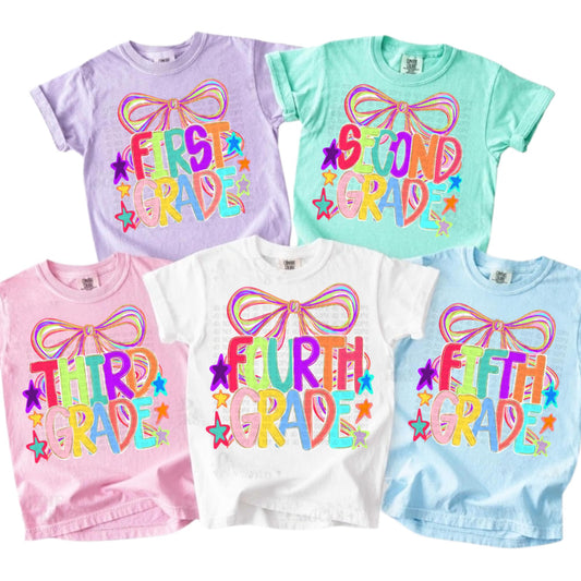 Preppy Coquette Bow Grade Levels (Choose Yours) 01706