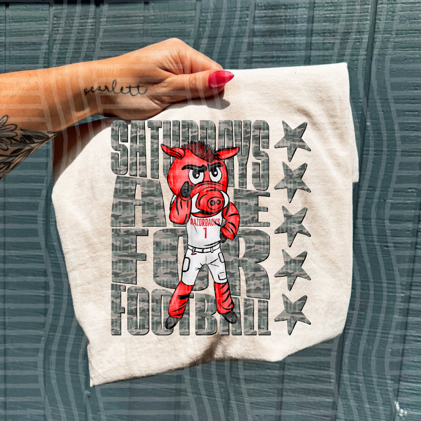 Camo Saturdays Are for College Football Teams (Choose Yours) 00611