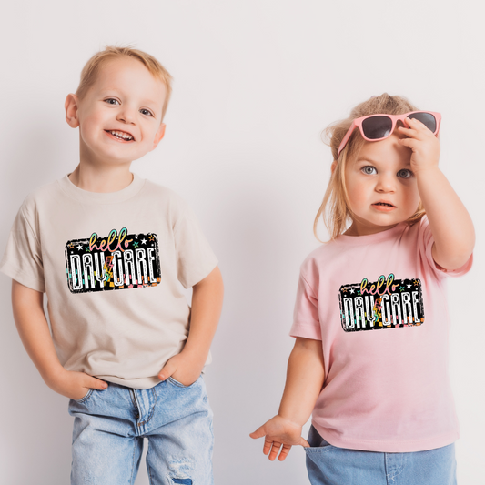 Colorful Hello Daycare DTF Transfer 06167