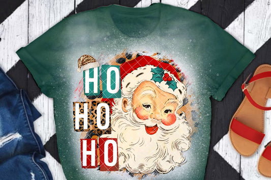 HO HO HO Vintage Santa Claus DTF Transfer 05649