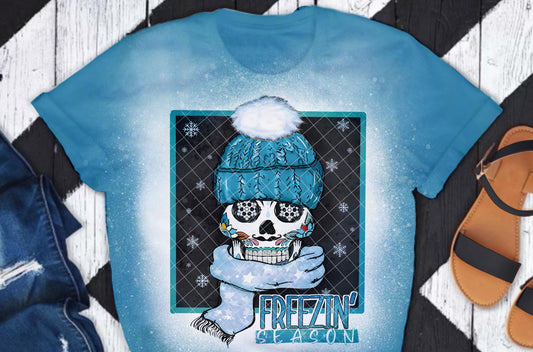 Freezin' Season Blue DTF Transfer 05648