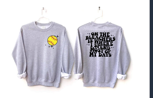 On the Bleachers Softball DTF Transfer 05567