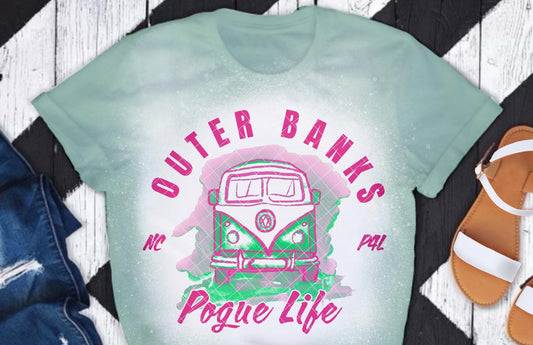 Outer Banks Pogue Life PINK DTF Transfer 05715