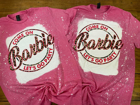 Come on Barbie Leopard DTF Transfer 06147