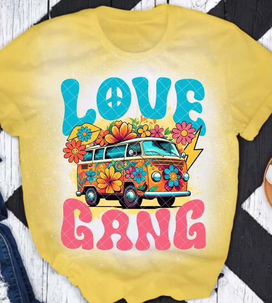 Love Gang Hippie Van DTF Transfer 05681