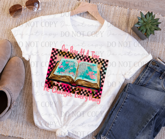 One Page at a Time He Changes Everything 01674