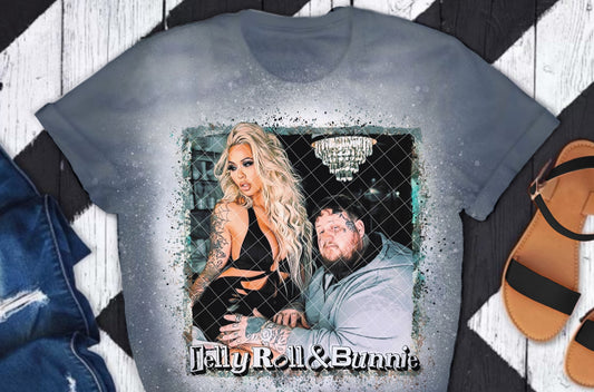 Jelly Roll and Bunnie DTF Transfer 05678