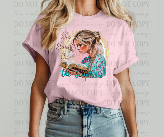 She Stands on the Scriptures 01672