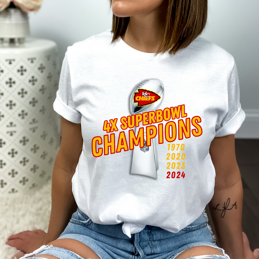 4X Champions Super Bowl LVIII DTF Transfer 05432