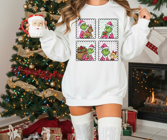 Pink Green Guy Doodle Frames 07058