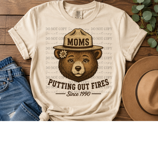 Vintage Smokey Bear Moms Putting Out Fires 08357
