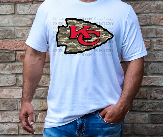 Kansas City Chiefs Camo Arrowhead 03496