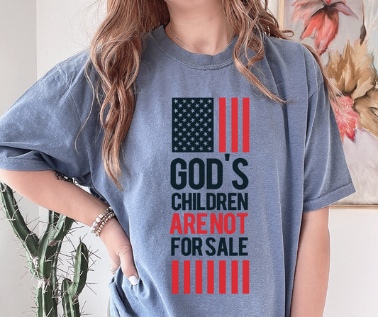 God's Children Are Not for Sale Vertical DTF Transfer