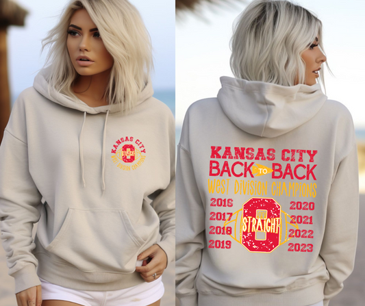 Kansas City Chiefs Back to Back WITH pocket DTF Transfer 05516