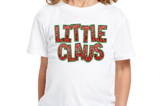 Little Claus Glitter DTF Transfer 05659