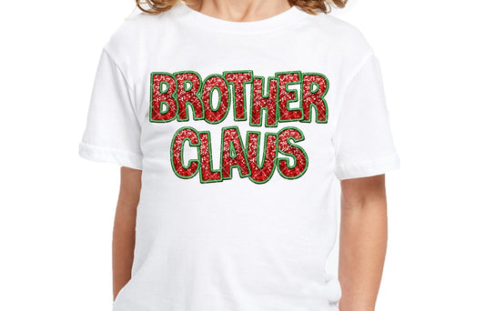 Brother Claus Glitter DTF Transfer