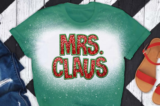 Mrs. Claus Glitter DTF Transfer 05656