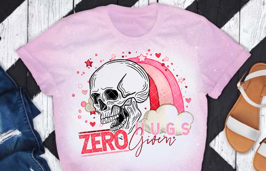 Zero Hugs Given DTF Transfer 05596