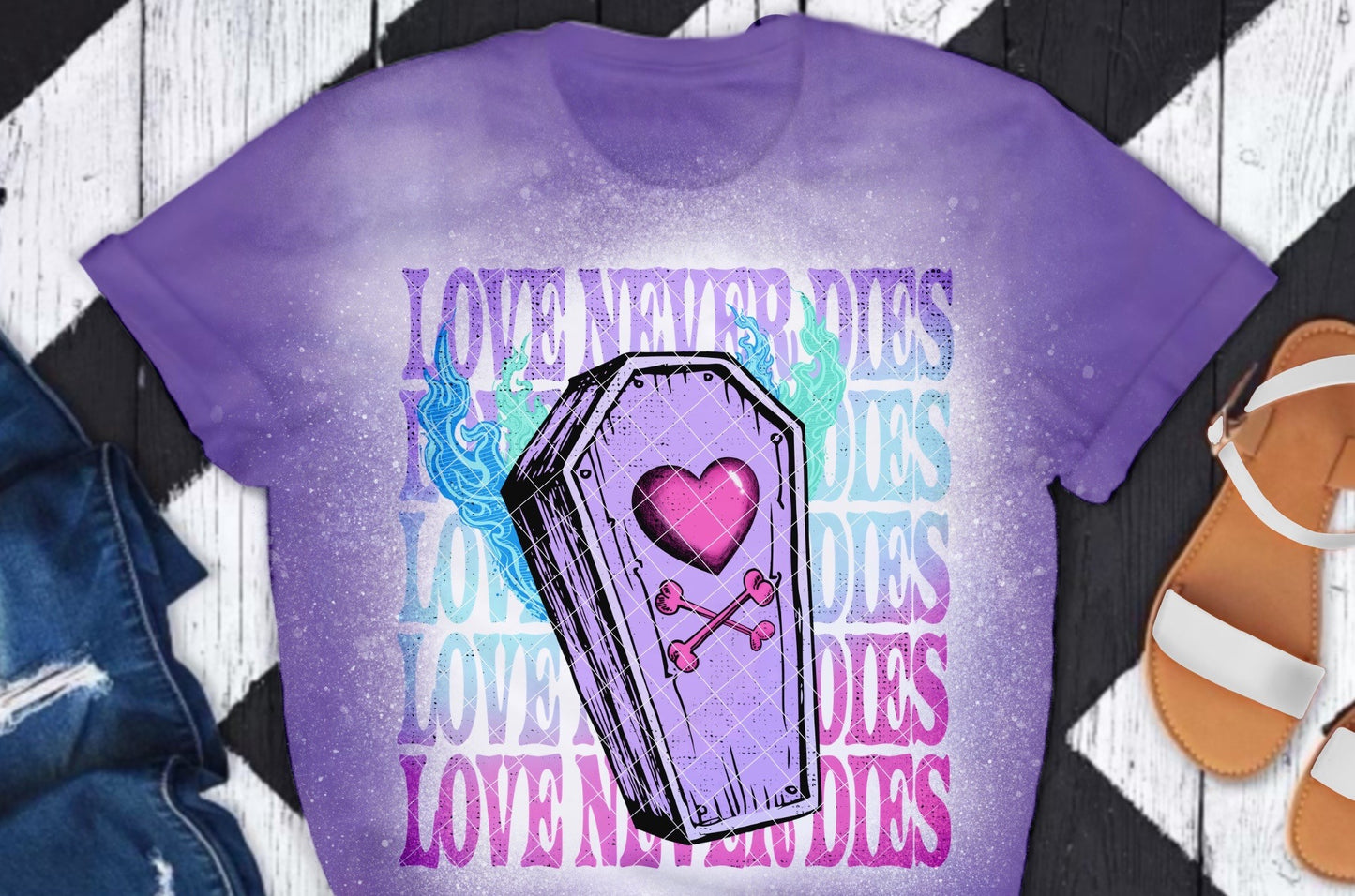 Love Never Dies DTF Transfer 05570