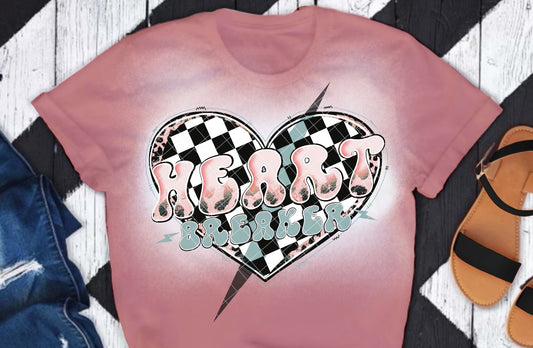 Retro Heart Breaker DTF Transfer 05578