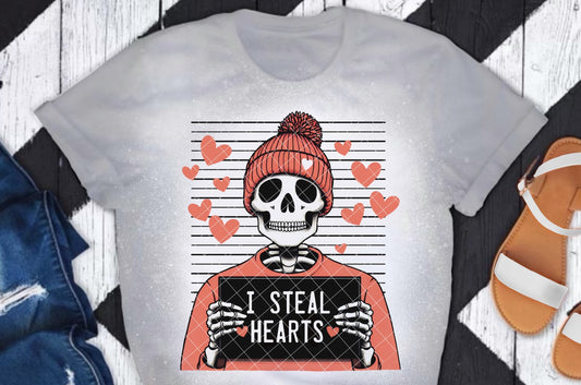 I Steal Hearts Mugshot DTF Transfer 05601