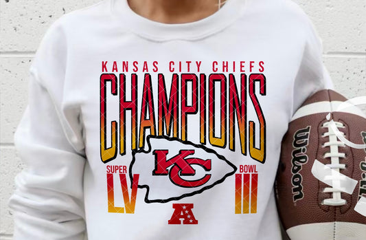 KC Chiefs Champions Super Bowl LVIII DTF Transfer 05431