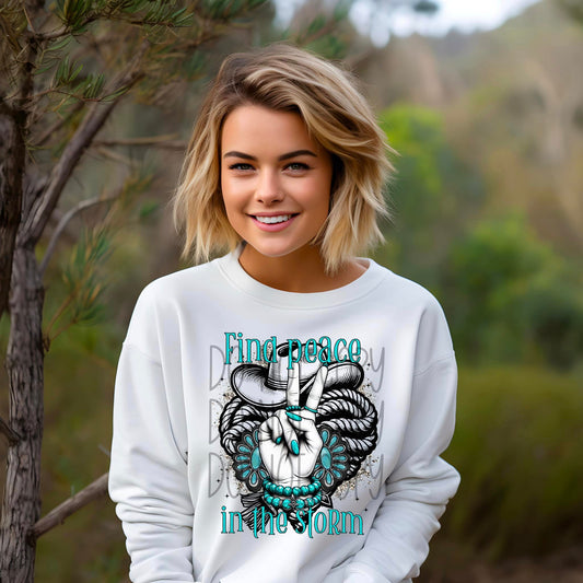 Find Peace In The Storm DTF Transfer 03828