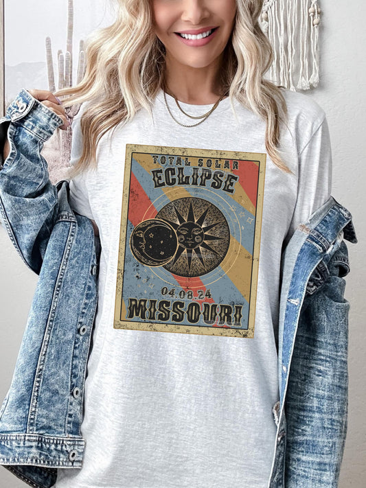 Vintage Solar Eclipse Missouri DTF Transfer 05353