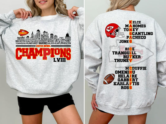 KC Player Skyline (FRONT & BACK) DTF Transfer 05400