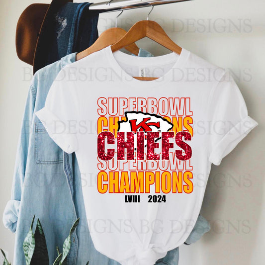 Faux Super Bowl Champions Chiefs DTF Transfer 05413