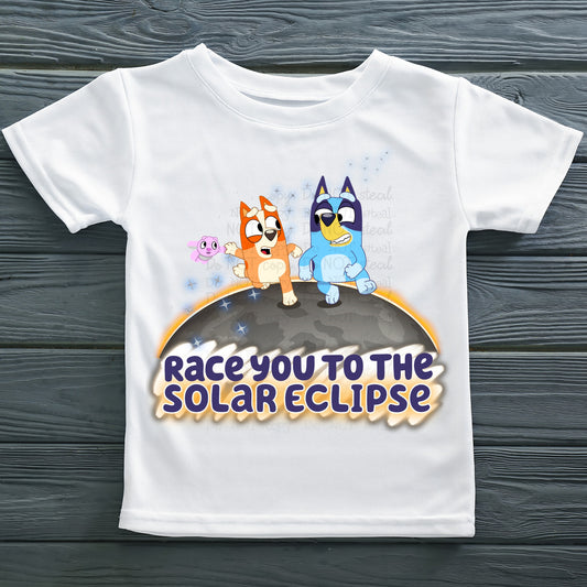 Race You to the Solar Eclipse DTF Transfer 05328