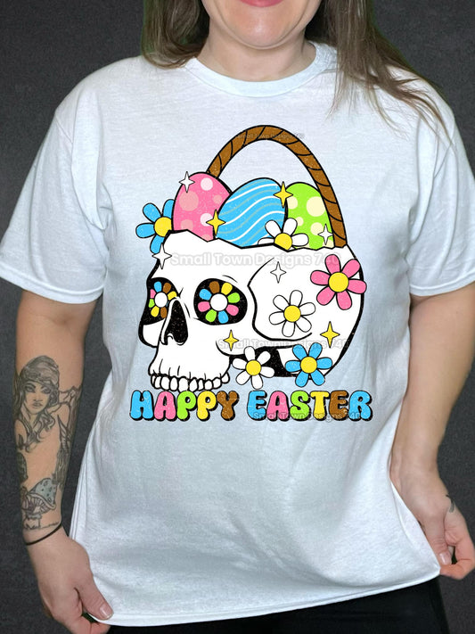 Happy Easter Skellie Basket 03542