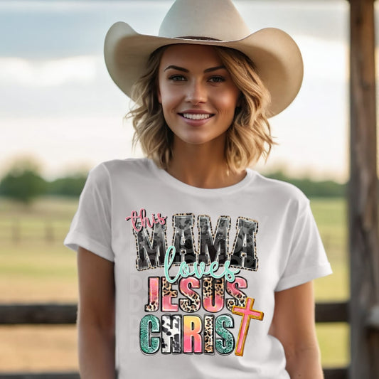 This Mama Loves Jesus Christ DTF Transfer 05258