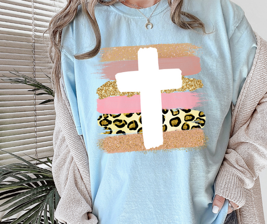Cross Brushstrokes DTF Transfer 05988