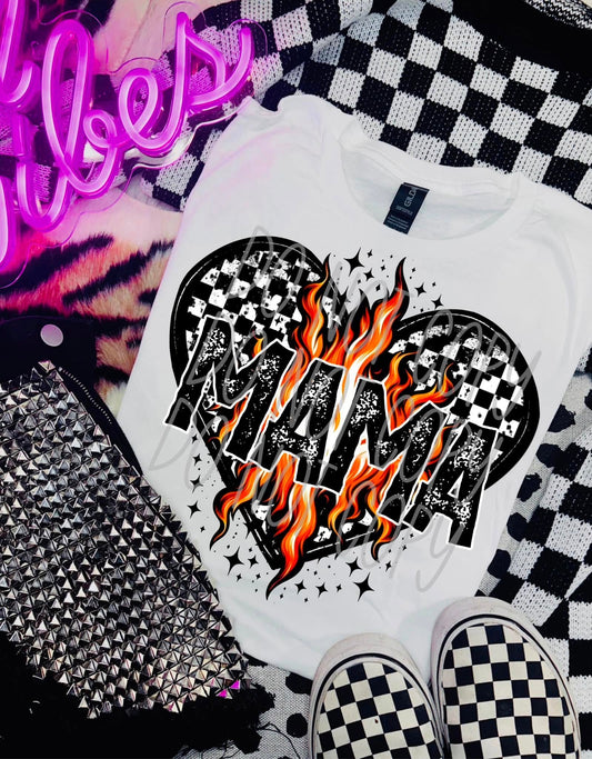 Mama With Checkered heart 03850