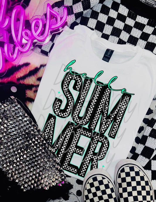 Hello Summer Checkered 02358