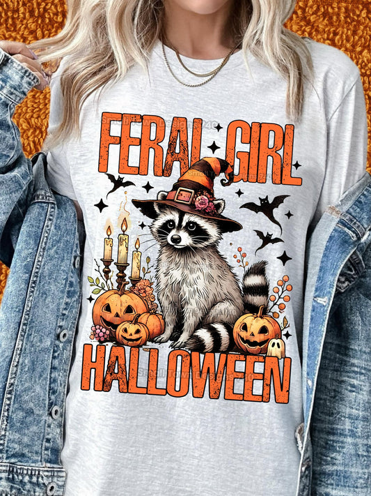 Feral Girl Halloween Raccoon 04954