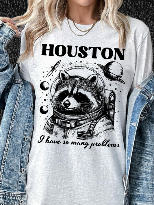 Houston I Have So Many Problems Raccoon 04949